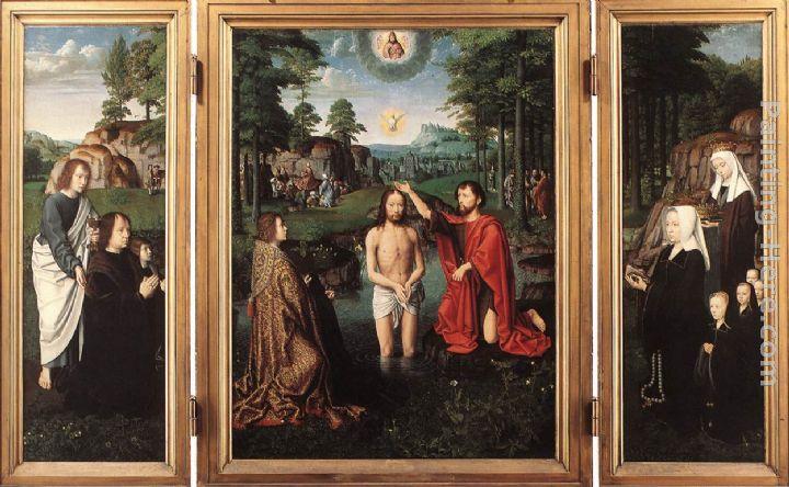 Gerard David Triptych of Jan Des Trompes